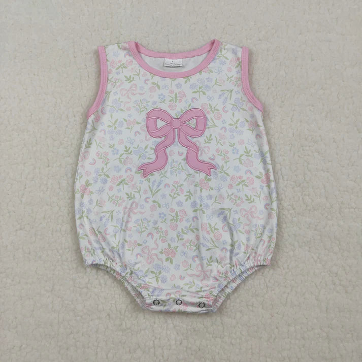 Bow Embroidery Floral Bubble