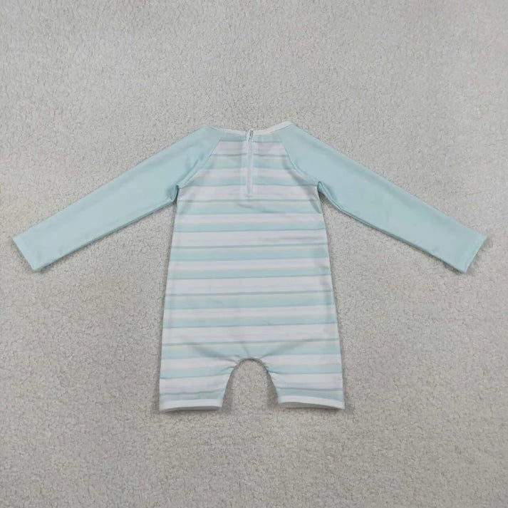 Long Sleeve Stripped Sun Romper