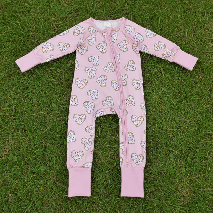 Valentine Hearts Bamboo Zippy