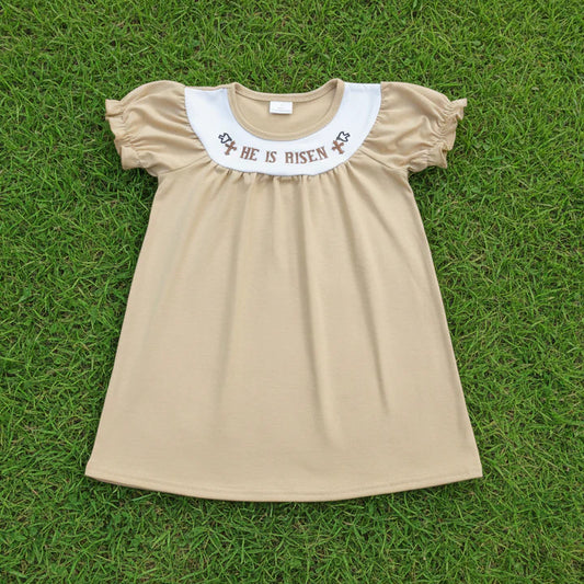 He is Risen Smocked Dress