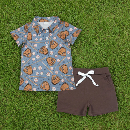 Baseball Polo and Short Set