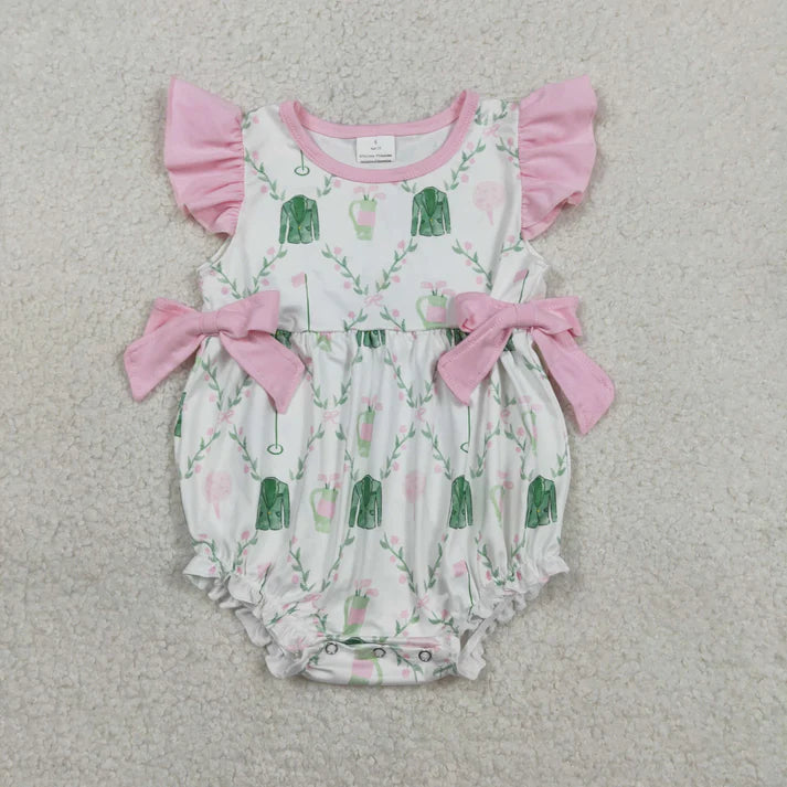 Golf Pink Plaid Bubble