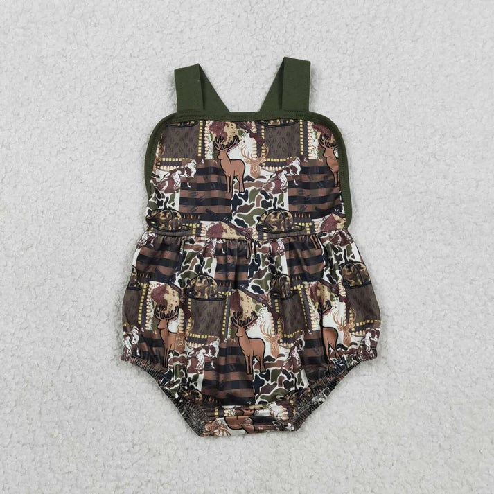 Camo Patchwork Bubble with Open Back