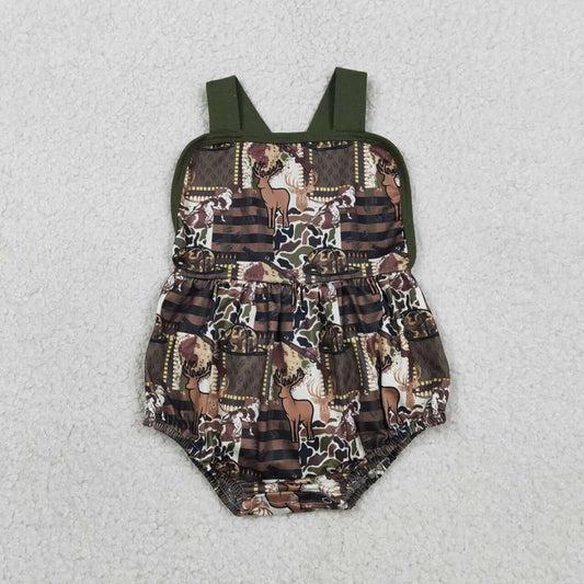 Camo Patchwork Bubble with Open Back