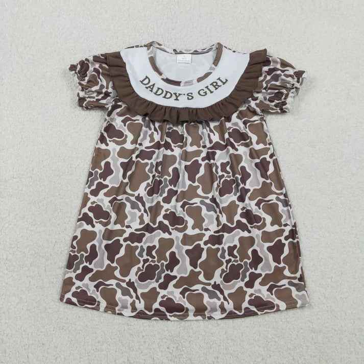 Daddy Girl Smocked Embroidery Dress