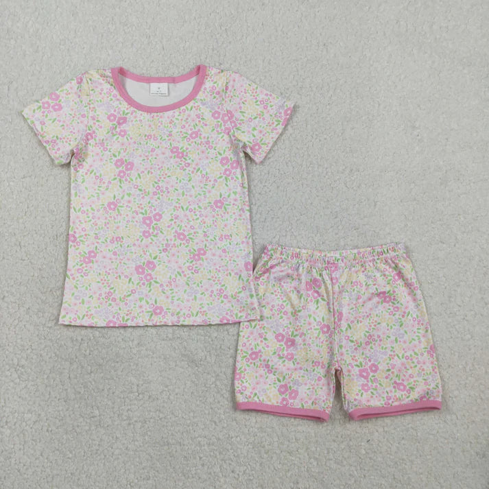 Floral Pink Short Set