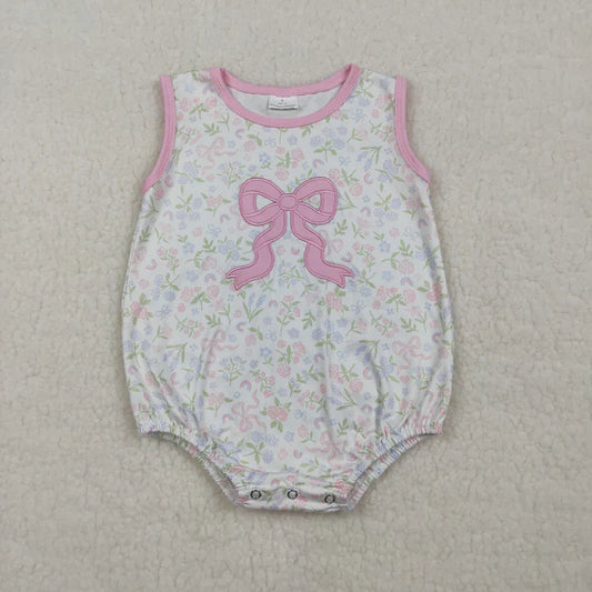 Bow Embroidery Floral Bubble