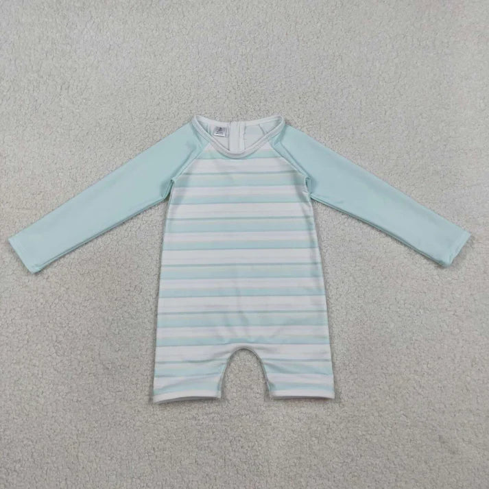 Long Sleeve Stripped Sun Romper