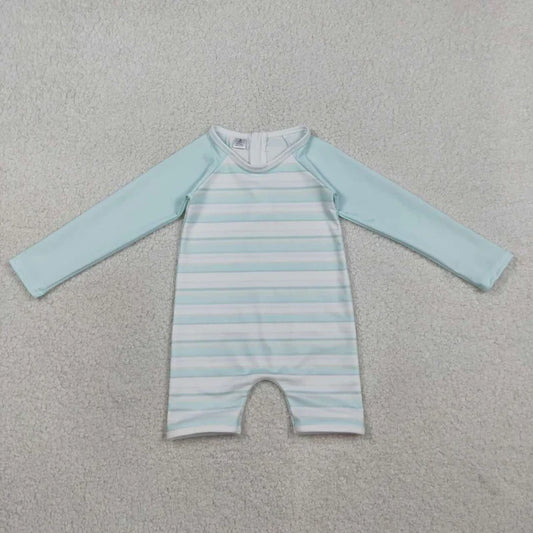 Long Sleeve Stripped Sun Romper