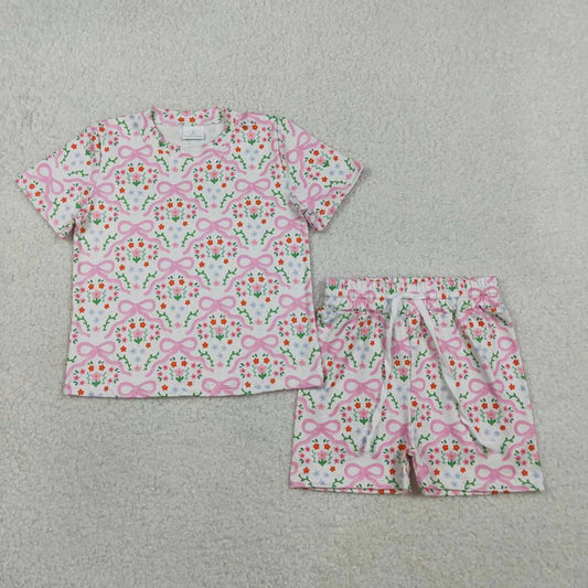 Floral Pink Short Set