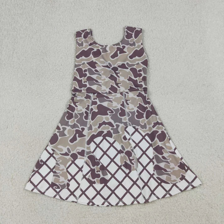 Camo Ice Cream Drip Athletic Dress
