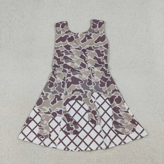 Camo Ice Cream Drip Athletic Dress