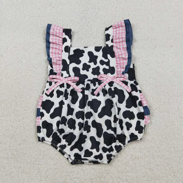 Cow Print Ruffle Butt Bubble