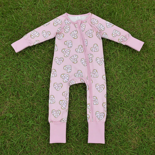 Valentine Hearts Bamboo Zippy